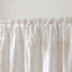 Brise-bise blanc en dentelle fleurie — vue 6